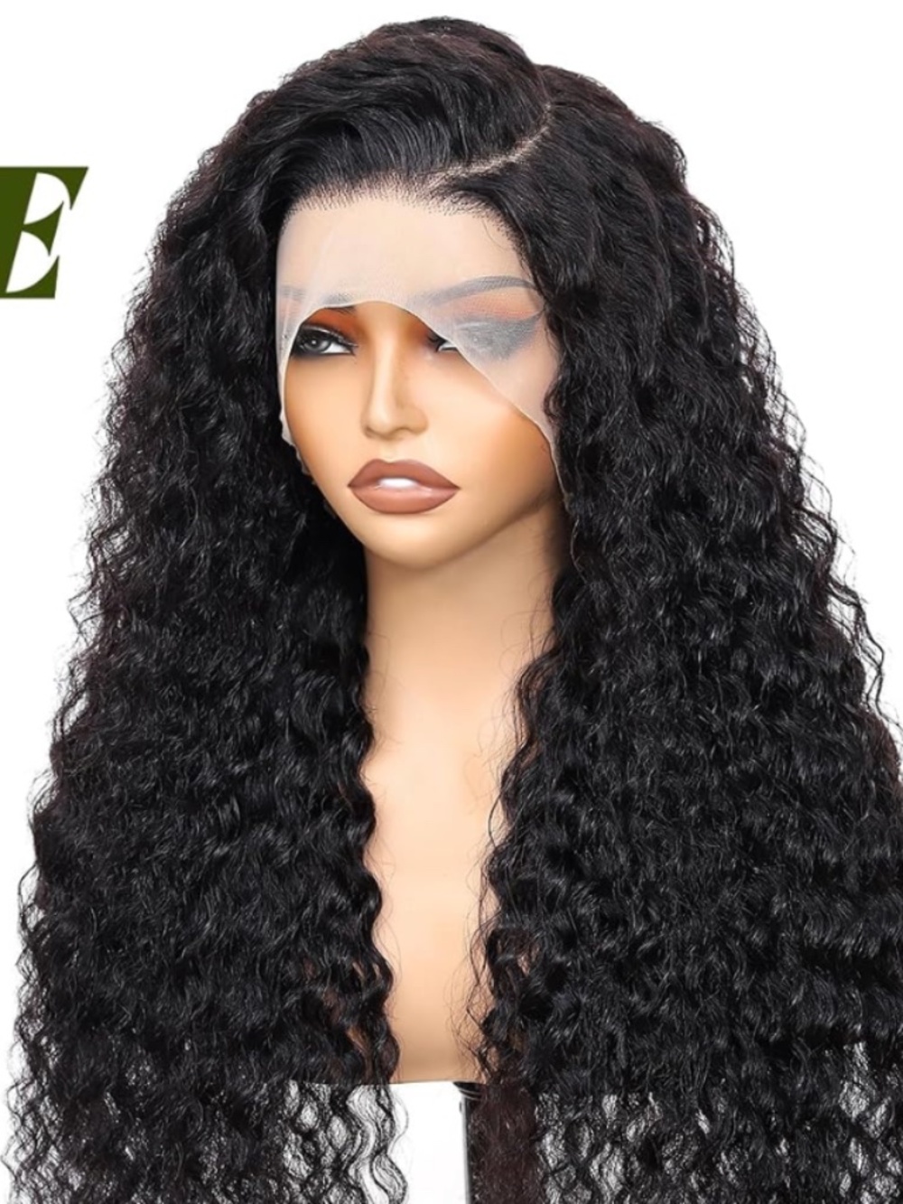 NIB 24" Wavy Human Hair Wig